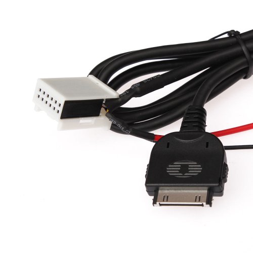 Moonet Ipod Iphone Aux Adapter cable for Mercedes-Benz 12pin 5V Audio & Video Accessories Moonet QWE125