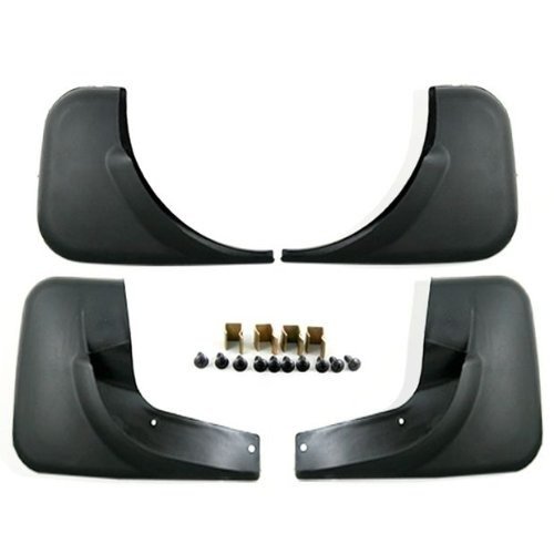 Black Auto parts 4PCS Mudguard Splash Guard Mud Flap Fit For 2006 2007 2008 2009 2010 VW JETTA MK5 Pc(Excluded GTI 25th Anni 337 and R32 ) Mud Flaps & Splash Guards LIN LIN201-CBM13-12-A254