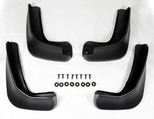 Black Auto parts 4PCS Mudguard Splash Guard Mud Flap Fit For HONDA FIT JAZZ 2009-2010 Mud Flaps & Splash Guards LIN LIN201-CBM13-12-A269