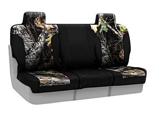 Coverking Front 40/20/40 Custom Fit Seat Cover for Select Isuzu NPR/NQR Models - Neosupreme (Mossy Oak Break Up Camo with Black Sides) Accessories Coverking CSC2MO01IS7034