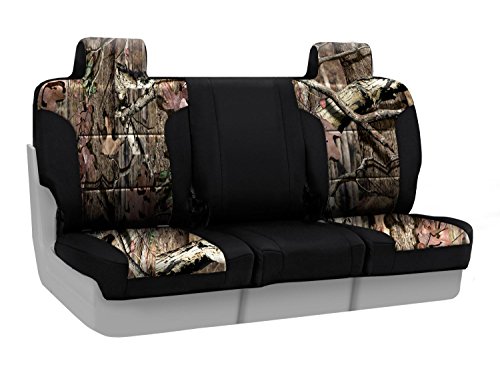 Coverking Front 40/20/40 Custom Fit Seat Cover for Select Ford Models - Neosupreme (Mossy Oak Break Up Infinity Camo with Black Sides) Accessories Coverking CSC2MO02FD7005