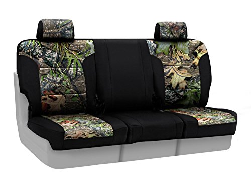 Coverking Front 40/20/40 Custom Fit Seat Cover for Select GMC Yukon Models - Neosupreme (Mossy Oak Obsession Camo with Black Sides) Accessories Coverking CSC2MO04GM7638