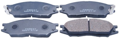 AY040-NS108 - Front (Disc Brake) Pad Kit - Febest # 0201-K11F - 1 YEAR WARRANTY Brake Pads Febest 0201-K11F-amz-AY040-NS108