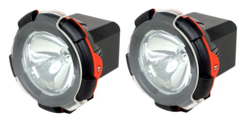 Pair 4 HID Xenon Off Road Spot Light Offroad Fog Driving Lights for SUV Jeep ATV UTV Bulbs Qixing QXH-4003-spot beam