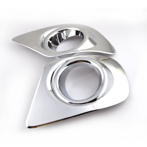 Focalmotors A08372 Chrome Front Bumper Fog Light Lamp Cover Trim Exterior 2 pcs Chrome Trim & Accessories Focalmotors A08372
