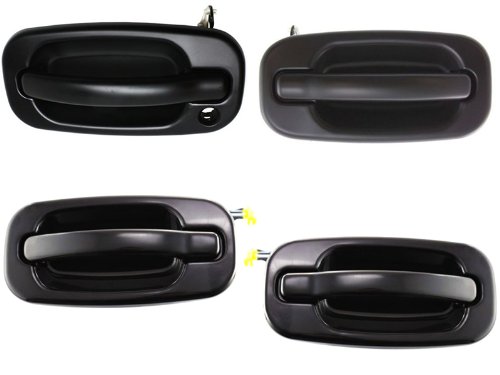 TAHOE YUKON SIERRA DENALI XL 99 - 07 FRONT REAR OUTER paint-able DOOR HANDLE SET Body Auto Parts Avenue CV105704+05+13+14