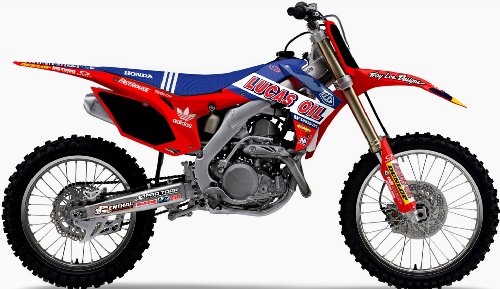 N-Style 2014 Troy Lee Designs Lucas Oil Graphic Kit Honda Crf 250r 10-13 Black B/G's Decals N-Style N40-1703
