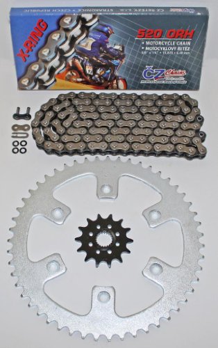 2004-2010 Honda CR250 R CZ ORH X Ring Chain and Sprocket Set 14/49 520X114 Chain & Sprocket Kits Race-Driven RDF-1140-14,RDR-9000-49,520ORHX114.c