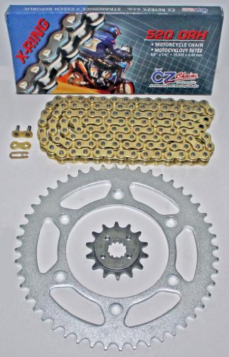 1993-2013 Honda XR650 L CZ ORH Gold X Ring Chain and Sprocket Set 13/48 520X114 Chain & Sprocket Kits Race-Driven RDF-9002-15,RDR-9030-48,520ORHGX114.b