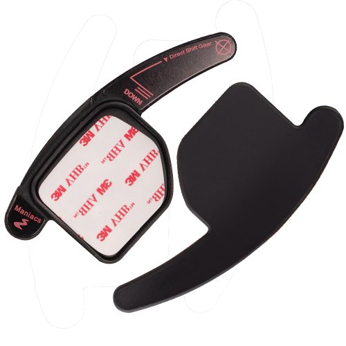 2x DSG Steering Wheel Paddle Extension Shifter Shift Switch For Audi A4 S4 RS4 2004-2013 Red Black Knobs Anzio A11-002-AZO-2