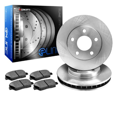 R1 Concepts KEOE12004 Eline Series Replacement Rotors And Ceramic Pads - Front Brake Kits R1 Concepts KEOE12004