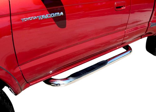 TYGER Custom Fit 95-04 Tacoma Extended/Ext Cab (4Wd Or Prerunner 2/4Wd) Stainless Steel 3 Side Step Nerf Bars Running Boards(2pcs with Mounting Bracket Kit) Body Tyger Auto TG-NB3T2243S