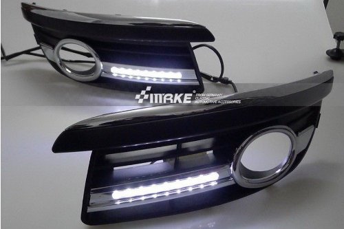 2PCS LED DRL Day Fog Light Turn Signal Drivingl Daytime Running Lamp Fit For VW Jetta MK5 Sagitar 2006 2007 2008 2009 2010 Accent & Off Road Lighting MING MING301-CBU14-01-A206