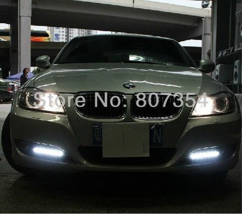 2PCS LED DRL Day Fog Light Turn Signal Drivingl Daytime Running Lamp Fit For BMW 3 Series E90LCI:316i/318i/320i/325i/328i/330i 2009 2010 2011 Accent & Off Road Lighting MING MING301-CBU14-01-A227