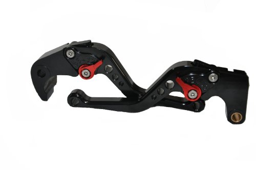JFA Imports - A Pair Of CNC Racing Short Billet Adjustable Motorcycle Brake & Clutch Levers Fits For Ducati 999/S/R 2003-2006 749/S/R 2003-2006 - Black Clutch JFA Imports RH00729F-11/H-11-BK