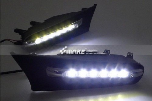 2PCS Driving Day Fog Lamp Daytime Running Light Turn Signal Cover Kit LED DRL Fit For LEXUS ES350 LED DRL 2012 Bulbs LIN LIN301-CBU14-01-A149