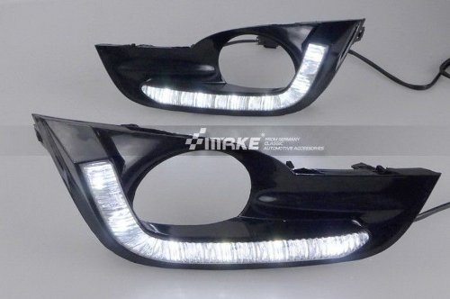 2PCS LED DRL Driving Daytime Running Day Fog Lamp Light Turn Signal Cover Kit Fit For NISSAN Altima TEANA 2013 Accent & Off Road Lighting E-TOP etop301-CBU14-01-A052