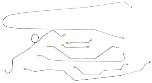 Inline Tube SCTB6303 Chevrolet/GMC Truck 2wd Manual Drum Brake Line Set 8pc, 1/2 ton, Longbed, Complete Stainless Brake Line Set ABS Inline Tube SCTB6303