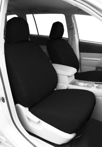 CalTrend Front Row Bucket Custom Fit Seat Cover for Select Ford C-Max Models - DuraPlus (Black) Accessories CalTrend FD458-01DA