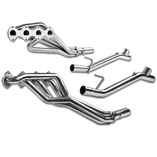 Dynasty HDSFM05Y High-Performance 4-1 Design 2-PC Stainless Steel Exhaust Header Kit Headers Auto Dynasty AD-HDS-FM05+Y