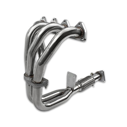 Auto Dynasty ADHDSHP97NS High Performance 4-2-1 Design 2-PC Stainless Steel Exhaust Header Kit Headers Auto Dynasty AD-HDS-HP97-NS