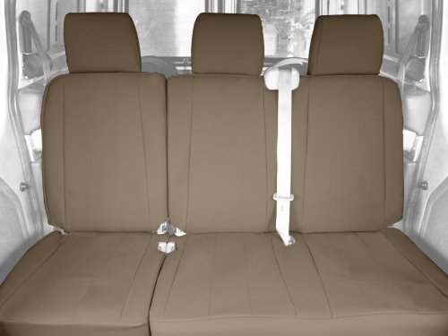 CalTrend Rear Row 60/40 Split Bench Custom Fit Seat Cover for Select Jeep Grand Cherokee Models - I Can't Believe It's Not Leather (Beige) Accessories CalTrend JP204-06LX