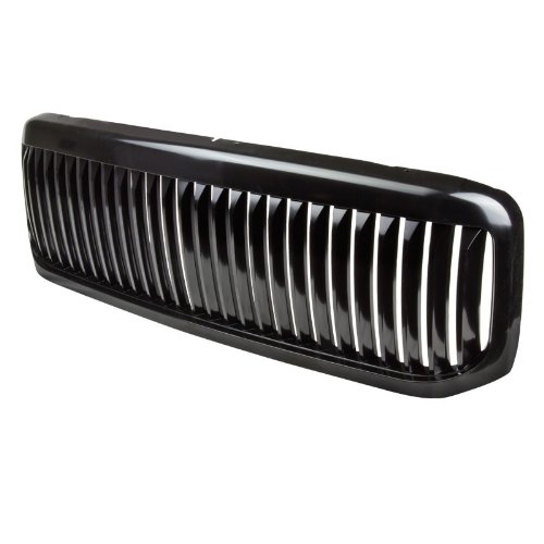 Front Black Vertical Style Grille for Ford 99-04 F250 F350 Pickup Super Duty Grilles Generic UR-GRZV-F250-9904-BK