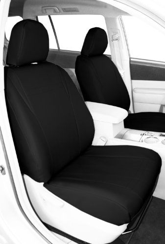 CalTrend Front Row Bucket Custom Fit Seat Cover for Select Pontiac Solstice/Saturn Sky Models - I Can't Believe It's Not Leather (Black Insert and Trim) Accessories CalTrend ST356-01LB