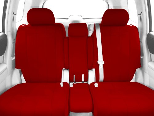 CalTrend Front Row 40/20/40 Split Bench Custom Fit Seat Cover for Select Chevrolet/GMC Models - Neoprene (Red) Accessories CalTrend CV356-02PA