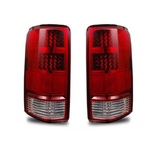SPPC L.E.D Taillights Red/Clear For Dodge Nitro - Passenger and Driver Side Brake & Tail Light Assemblies SPPC 03-DNR07TLED