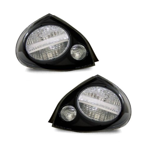 SPPC Taillights Black For Nissan Maxima - Passenger and Driver Side Tail Light Assemblies SPPC 03-NM2000TLAJM