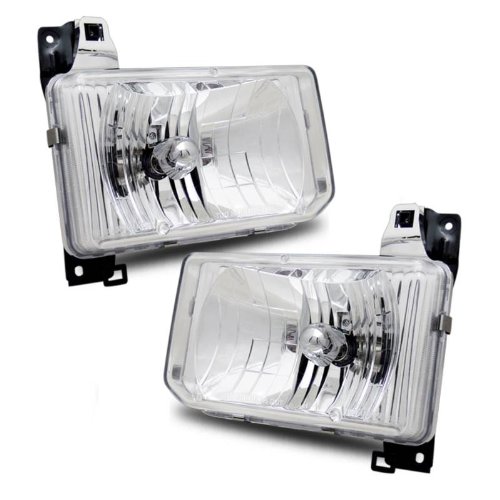 SPPC Crystal Headlights For Nissan Frontier - Passenger and Driver Side Headlight Bulbs SPPC 02-AZ-NF98-C