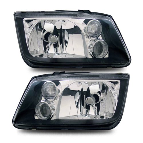 SPPC Headlights Black(W/ Fog Lights) For Volkswagan Jetta - Passenger and Driver Side Headlight Assemblies SPPC 02-AZ-VJ99-B