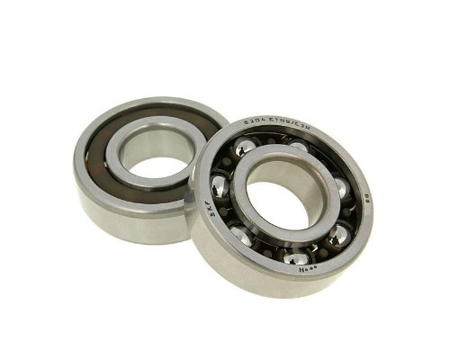 Malossi 6611566E - M6611566E Crankshaft Bearing Set 20x47x14 C3H for the 2 stoke Yamaha Zuma Scooter and All Minarelli Scooter Engines Pistons Malossi 6611566E