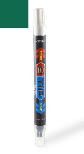 ColorRite 2Tip Dodge Viper Automotive Touch-up Paint - Emerald Green Pearl Metallic Clearcoat GQ/MGQ/PGQ - Color-and-Clearcoat Package Touchup Paint ColorRite 2TIP-175-2396-PEN-C