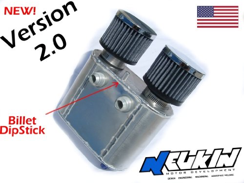 Race Oil Catch Can Tank -10an Breather for Valve Cover Turbo Blow By Reservoir Breathers Neukin oilcatchcan_r