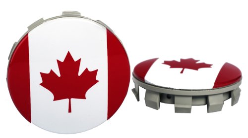 Canada Flag Wheel Center Cap Hub Floating Self Leveling 63.5 mm Accessories StatiCap 1LB77TRMA
