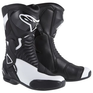 Alpinestars Stella SMX-6 Womens Boots, Primary Color: Black, Size: 6, Distinct Name: Black/White, Gender: Womens 2223114-12-37 Boots Alpinestars 22231141237