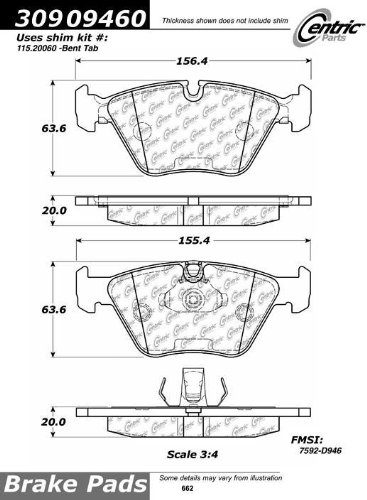 Brake Pads Centric 309.09460