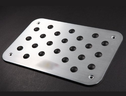 Automotive Rest Foot Pad Plate Carpet Mat Aluminum Fit For abt Golf VS4 Pedal Pads LIN LIN201-CBW14-02-A023