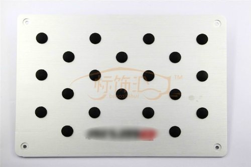 Car Parts Aluminum Rest Foot Pedal Pad Carpet Mat Plate Fit For Q1 Q3 Q5 Q7 R8 TT S4 S3 R8 S6 S-Line Pedal Pads Meizhoushi MZS201-CBW14-02-A039