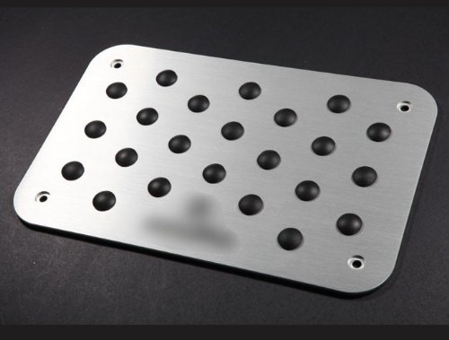 Car Parts Aluminum Rest Foot Pedal Pad Carpet Mat Plate Fit For Acura MDX RLX RDX 2009TL ZDX Pedal Pads Meizhoushi MZS201-CBW14-02-A021