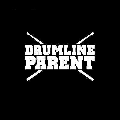 DRUMLINE PARENT Drum Band Sports School 6.5 (color: WHITE) Die-Cut Vinyl Decal Window Sticker for Cars, Trucks, Windows, Walls, Laptops, and other stuff. Bumper Stickers, Decals & Magnets