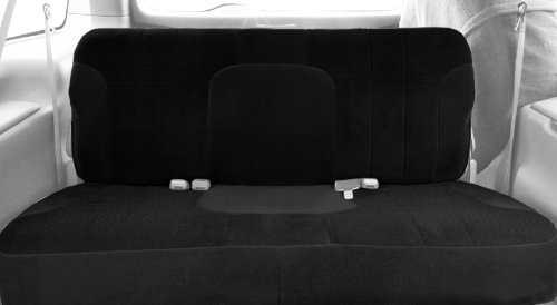 CalTrend Front Row Solid Bench Custom Fit Seat Cover for Select Chevrolet S10/GMC Sonoma Models - O.E. Velour (Black Monarch Insert with Classic Trim) Accessories CalTrend CV101-01RS