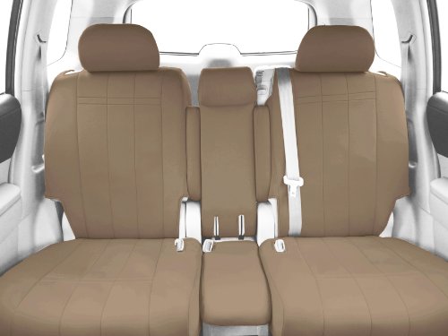 CalTrend Middle Row 40/20/40 Split Back and 60/40 Cushion Custom Fit Seat Cover for Select Toyota Land Cruiser Models - NeoSupreme (Beige) Accessories CalTrend FD315-02RS