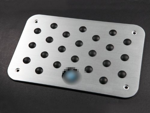 Automotive Carpet Mat Foot Rest Plate Pedal Pad Aluminum Fit For 1 3 5 7 Series X5 E70 X6 E71 B Pedal Pads MING MING201-CBW14-02-A001