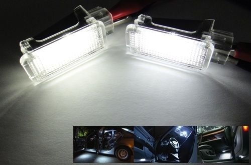 2PCS LED Light For Door Courtesy Footwell Glove Box Lamp Fit For Audi A2 A3 S3 A4 B5 B6 B7 B8 S4 B5 B6 B7 B8 RS4 B5 B7 A5/S5 A6/S6 C5 C6 RS6 A8/S8 D2 D3 D4 Q5 Q7 TT R8 Bulbs MING MING301-CCD14-03-C011
