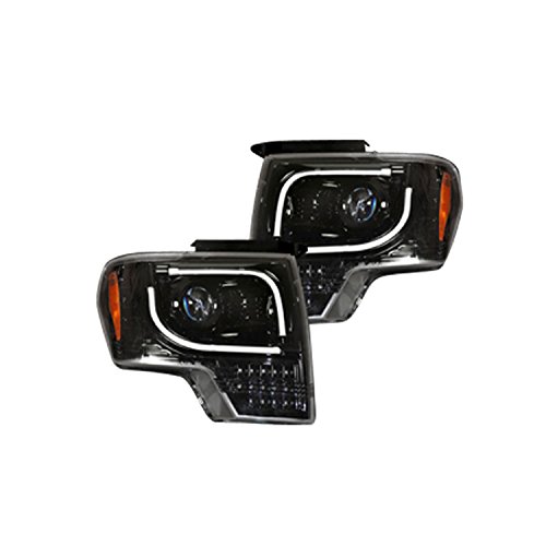 Recon (264273BKC) Headlight with LED Turn Signal Light Headlight Bulbs Recon 264273BKC