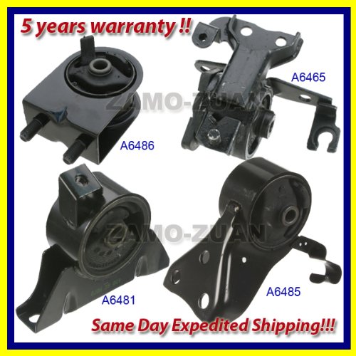 Fits: 2001-2003 Mazda Prortege 2.0L Motor & Trans Mount 4PCS for Manual Transmission 01 02 03 A6485 A6486 A6465 A6479 Engine Mounts Motor Max A6485 A6486 A6465 A6479