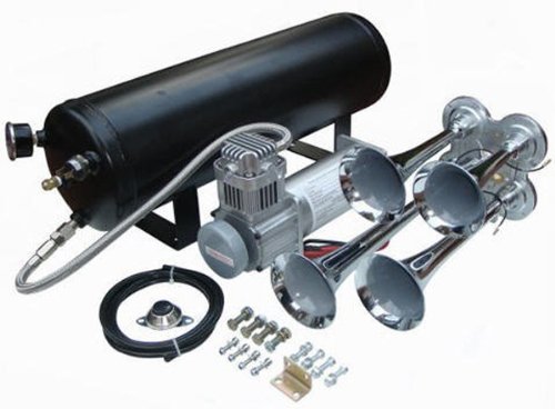 Viking Horns V101C-3 / 4008 Four Trumpet Train Air Horn Electrical Viking Horns V101C-3 / 4008